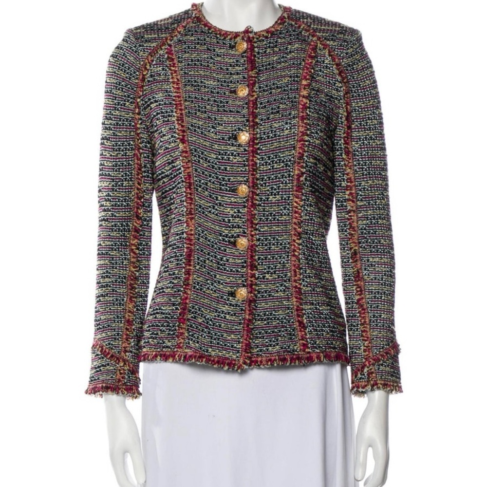 St.John Collection Evening Tweed Pattern Jacket